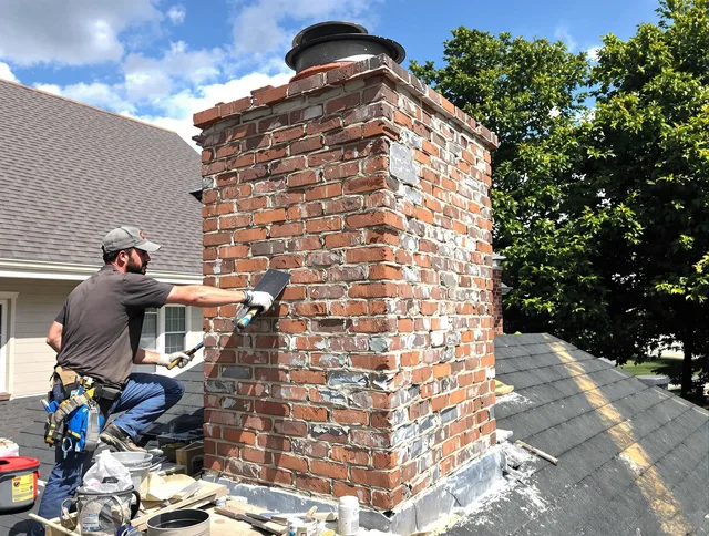 Completed chimney rebuild by Fort Myers Chimney Sweep in Fort Myers, FL