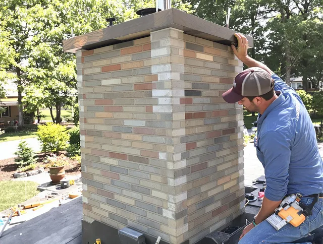 Fort Myers Chimney Sweep completing a modern chimney remodel in Fort Myers, FL