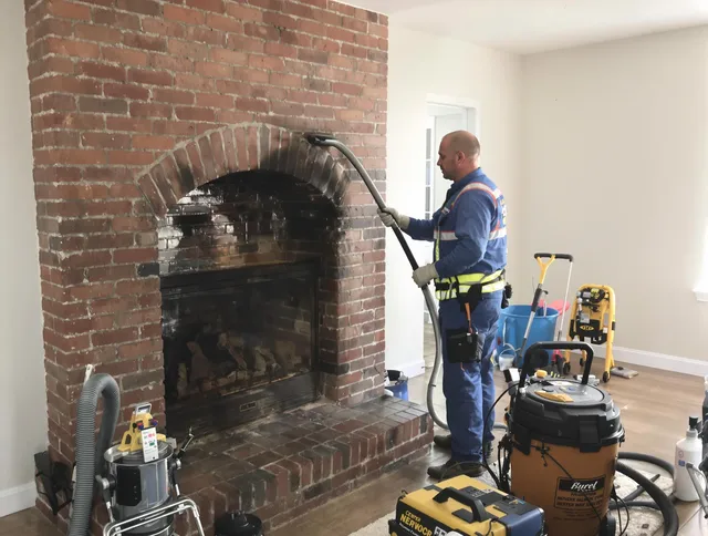 Fort Myers Chimney Sweep expert performing detailed chimney sweep in Fort Myers, FL