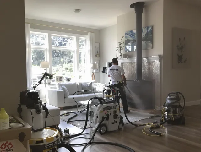 Soot removal service by Fort Myers Chimney Sweep for a fireplace in Fort Myers, FL